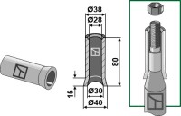 Schwerlastzinken 980mm 2