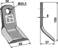 Y-Messer 150x50mm 2