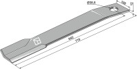 Mähermesser 710mm - links 2