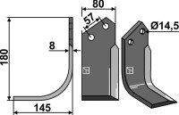 Fräsmesser 180x80mm, links gallery 7_2nd