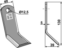 Y-Messer 130x40mm 2