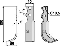 Fräsmesser 190x45mm, links gallery 12_2nd
