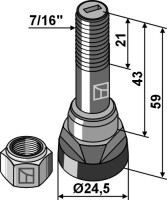 Fräszahn Ø24,5 2