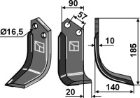 Fräsmesser 185x90mm, rechts gallery 12_2nd