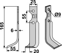 Fräsmesser 165x25mm, links gallery 15_2nd