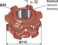 Nusskettenrad Ø115 2
