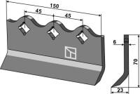 Feinschnittklinge 150x6mm 2