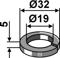 Federring Ø32x5xØ19 2
