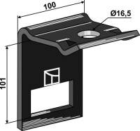Halter für Zinken 70x12 mit gallery 8_2nd