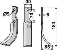 Fräsmesser 183x30mm, rechts gallery 10_2nd