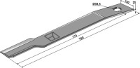 Mähermesser 780mm - rechts 2