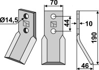 Rotorzinken 190x70mm