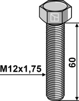 Sechskantschraube M12x1,75x60 ohne Mutter 2