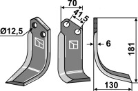 Fräsmesser 181x70mm, rechts gallery 6_2nd