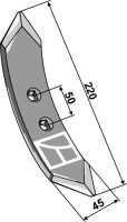 Grubberschar 220mm 2