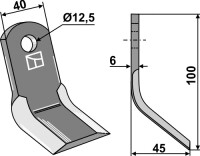 Y-Messer 100x40mm 2