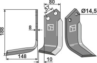 Fräsmesser 188x80mm, links gallery 11_2nd