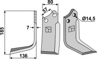 Fräsmesser 185x80mm, links gallery 19_2nd