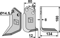 Fräsmesser 180x80mm, rechts gallery 14_2nd