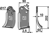 Fräsmesser 202x90mm, rechts gallery 1_2nd