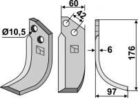 Fräsmesser 176x60mm, rechts gallery 14_2nd