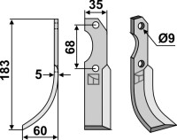Fräsmesser 183x35mm, links gallery 12_2nd