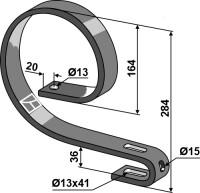 Oberfeder 45x12 2