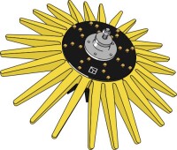 Fingersternelement Ø950mm 2
