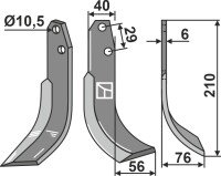Fräsmesser 158x40mm, rechts gallery 40_2nd