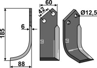 Fräsmesser 185x60mm, links gallery 20_2nd