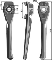 Kreiseleggenzinken 342mm, rechts