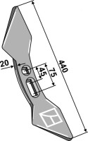 Doppelherzschar 440mm 2