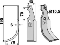 Fräsmesser 195x45mm, links gallery 10_2nd