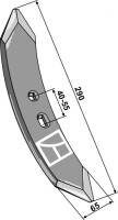 Grubberschar MF 290mm 2