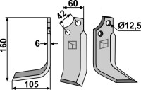 Fräsmesser 160x60mm, links gallery 50_2nd