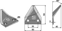 Futtermischwagenmesser, rechts 2