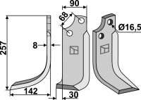Fräsmesser 257x90mm, links gallery 15_2nd