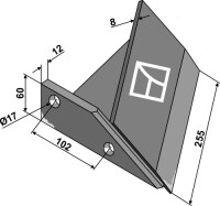 Flügelschar 255mm - links gallery 40_2nd