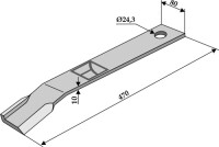 Mähermesser 470mm - links 2
