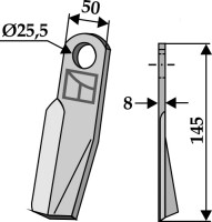 Schlegel 145x50mm - rechts 2