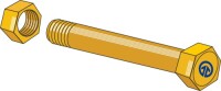 Schraube mit Selbstsichernder Mutter 2