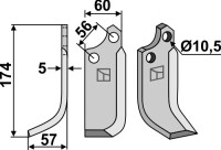 Fräsmesser 174x60mm, links gallery 21_2nd