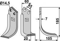 Fräsmesser 185x60mm, rechts gallery 3_2nd