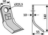 Y-Messer 140x50mm 2
