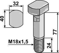 Schraube M18x1,5 - 10.9 2