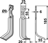 Fräsmesser 185x25mm, rechts gallery 3_2nd