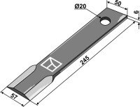 Mähermesser 245mm 2