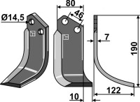 Fräsmesser 190x80mm, rechts gallery 2_2nd