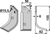 Fräsmesser 155x50mm, rechts gallery 26_2nd