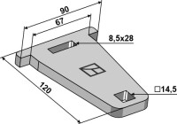 Platte 120x10x90 2